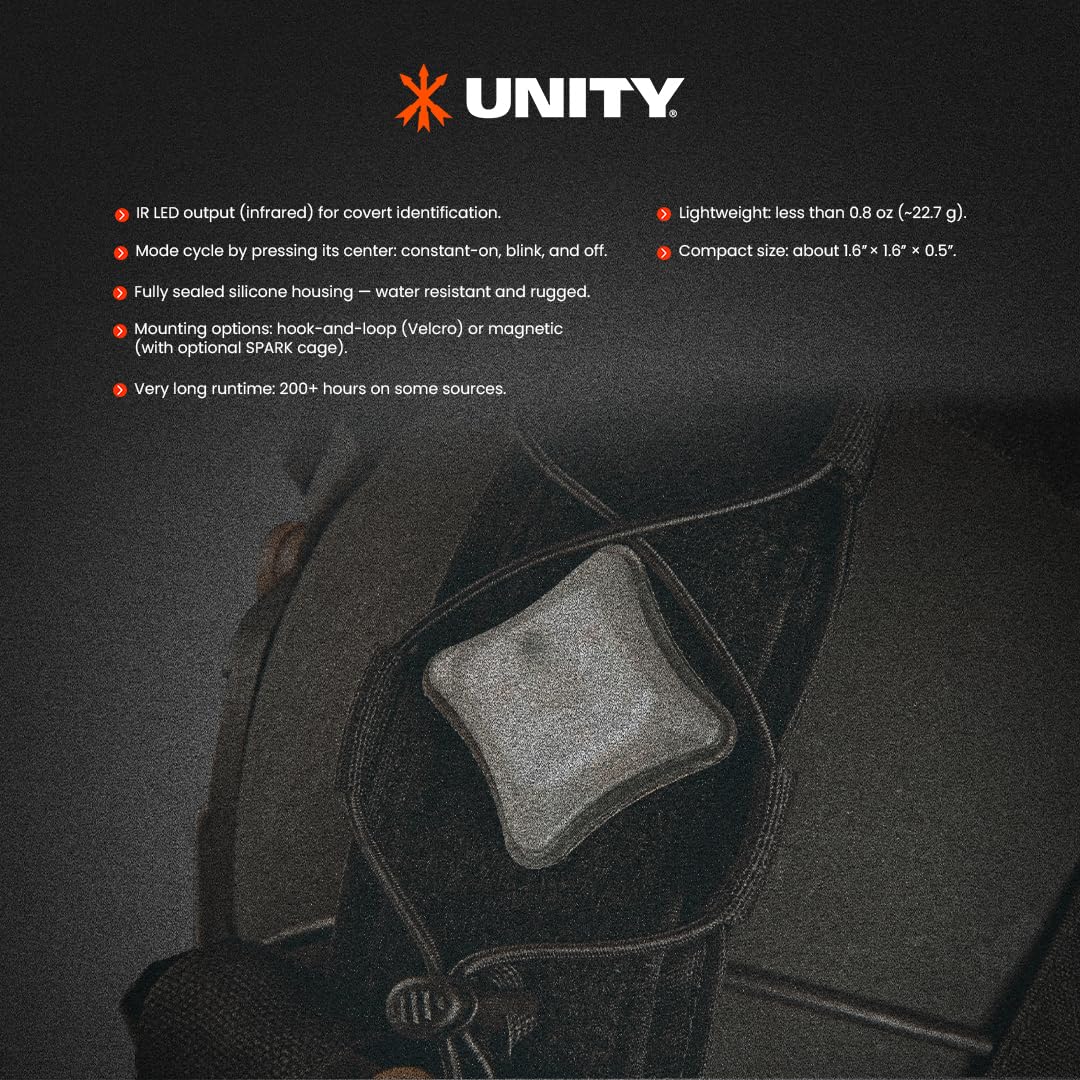 Unity Tactical Spark Marking Light - Ir - On/Blink/Off
