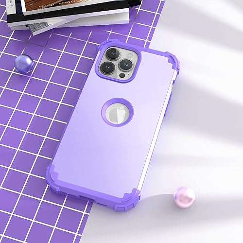 Miniatura 2 de IDweel Funda para iPhone 13 Pro Max con protector de pantalla de vidrio templado, híbrida 3 en 1, a prueba de golpes, delgada, resistente, cubierta