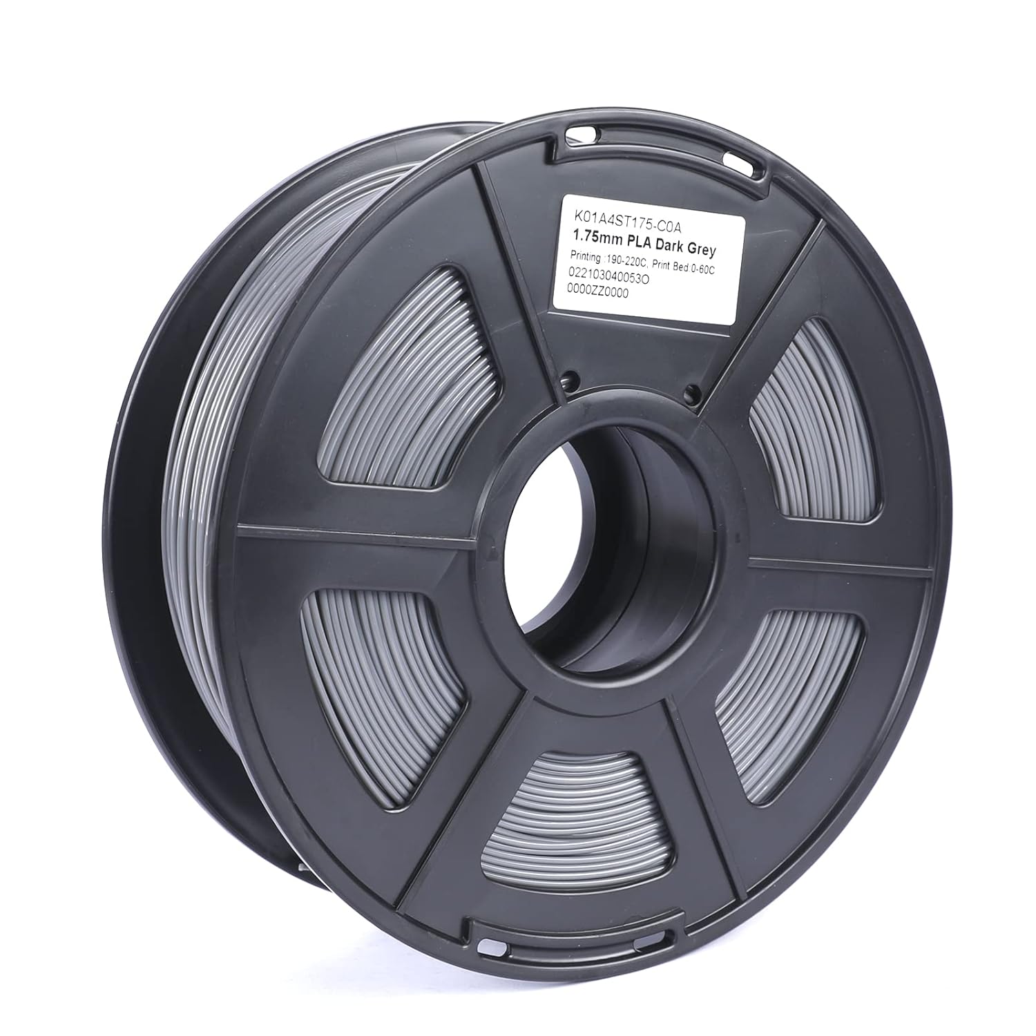 PLA PRO (PLA+) 3D Printer Filament, WELLSHOW 1.75mm Filament, Dimensional Accuracy +/- 0.03mm, 1kg Spool, Dark Grey