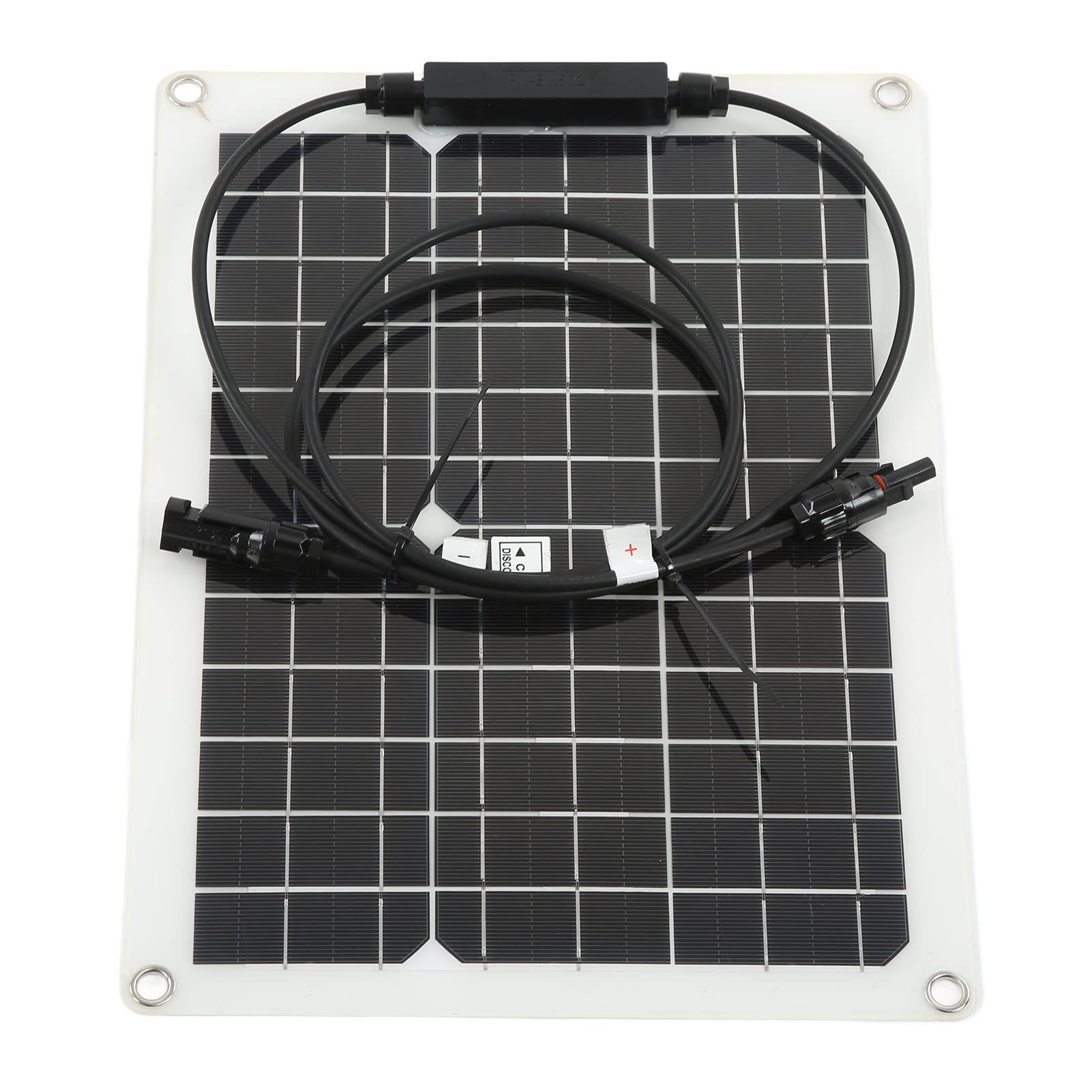 Cryfokt 30W Monocrystalline Solar Panel Charger Kit with LCD Controller for
