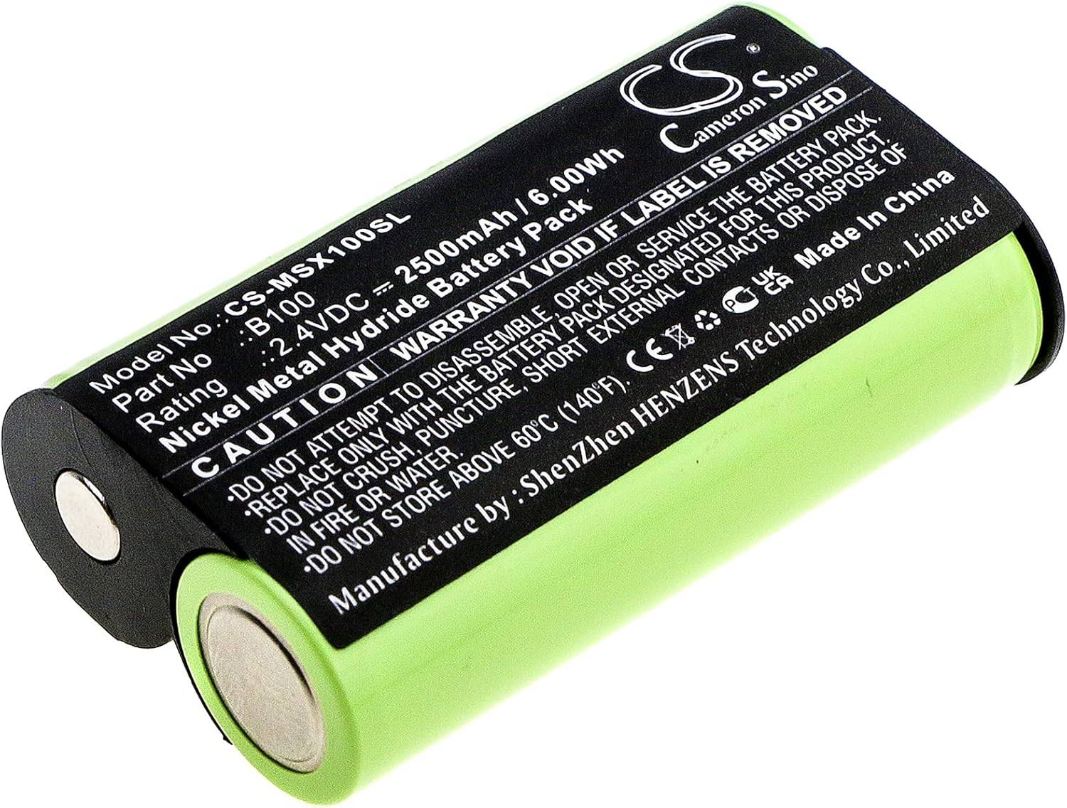 Replacement Battery Compatible with Microsoft Xbox One Elite Wireless Contro, Xbox One S Wireless Controller, Xbox One X, Part Number: B100 2500mAh/2.4V