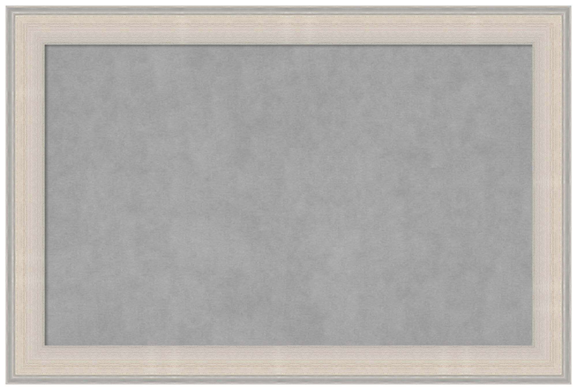 Amanti Art White Framed Magnetic Board 24x36 Large Vision Board for use with Magnets, 100% Metal Sheet to Display Items as Office Decor or for Home