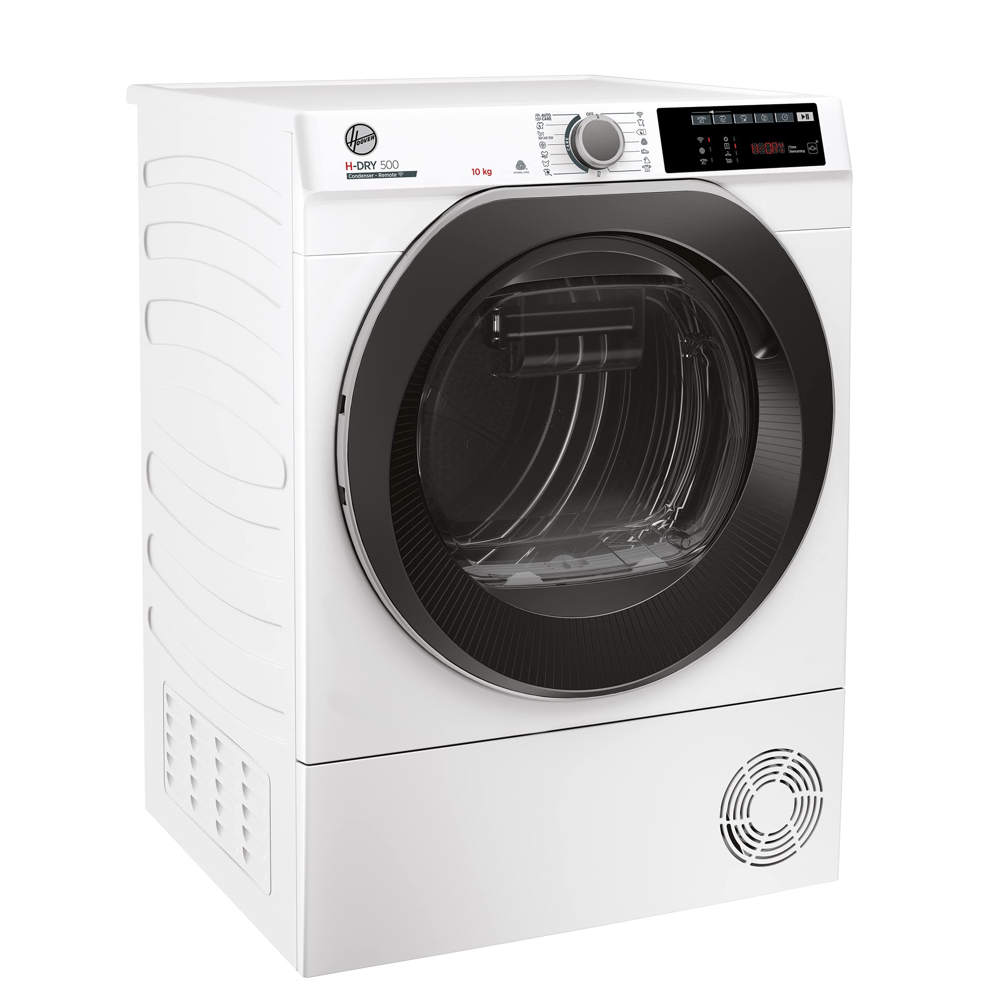 Hoover H-DRY 500 ND C10TSBE-S - Secador de condensación (10 kg, funcionamiento inteligente con WiFi + Bluetooth), depósito de condensación AquaVision con indicador de llenado óptico directamente en el