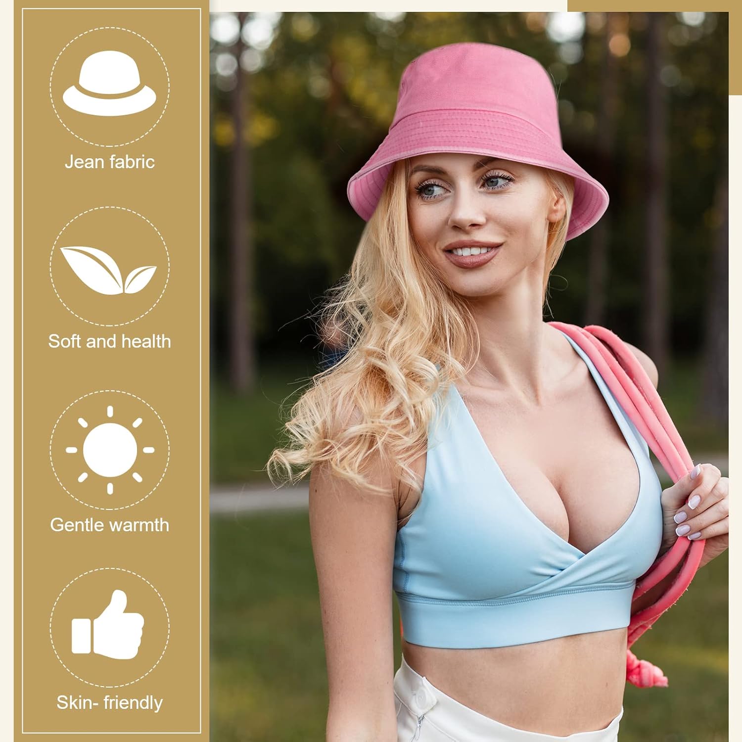 15 Pcs Washed Cotton Bucket Hat Distressed Wide Brim Sun Hats Floppy Packable Fishing Hat Trendy Summer Foldable Flat Top Cap for Women Men Travel Hiking Beach Sports Outdoor, 12 Colors