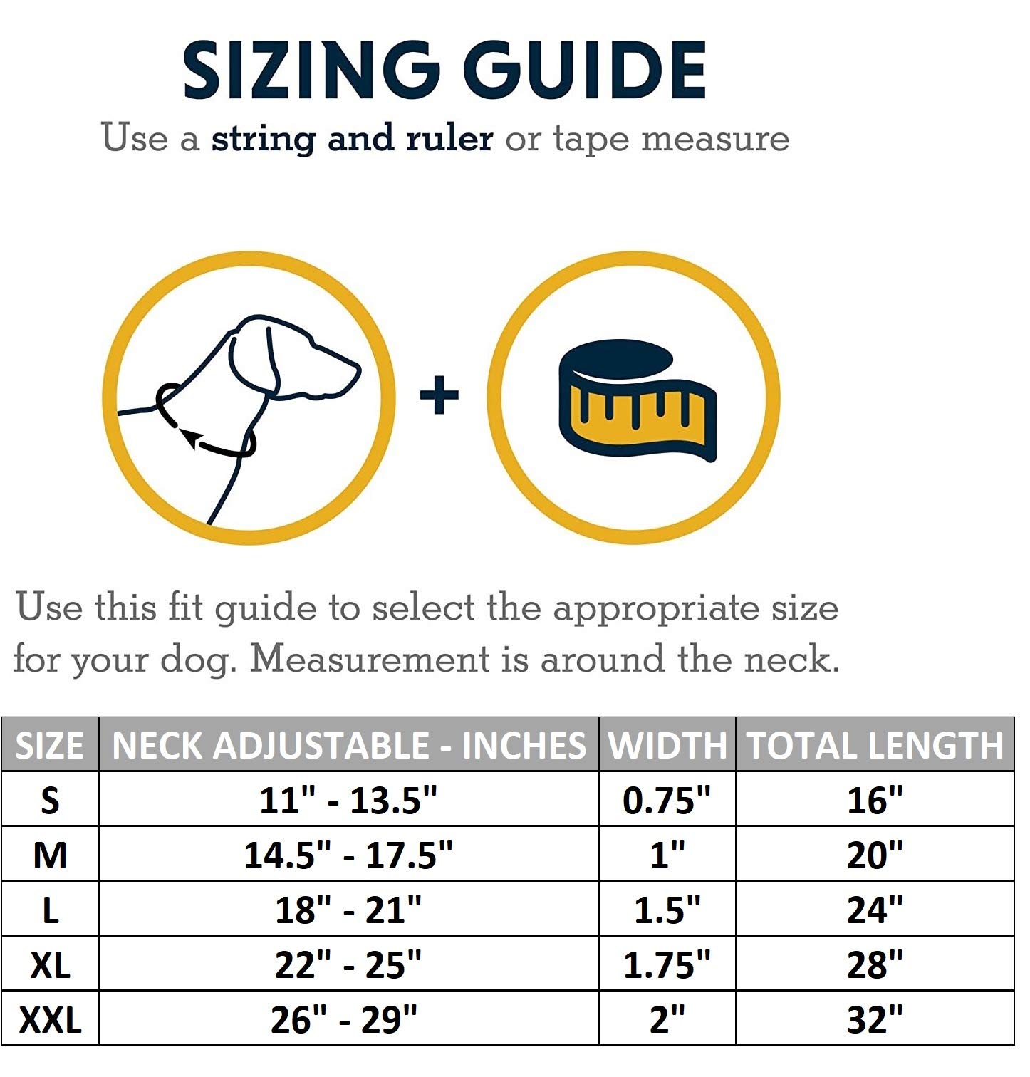 Riparo K-9 Collier pour Chien Robuste rembourré et réglable en Cuir véritable (Fil Noir/Orange, M: 2,5 cm de Large pour 36,8 cm - 44,5 cm de Cou)