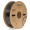 ELEGOO PC Filament 1.75mm Clear Black 1KG, Tough and Durable Professional 3D Printer Filament Dimensional Accuracy +/- 0.05mm 1KG Spool Heat Resistant 3D Printing Polycarbonate Material