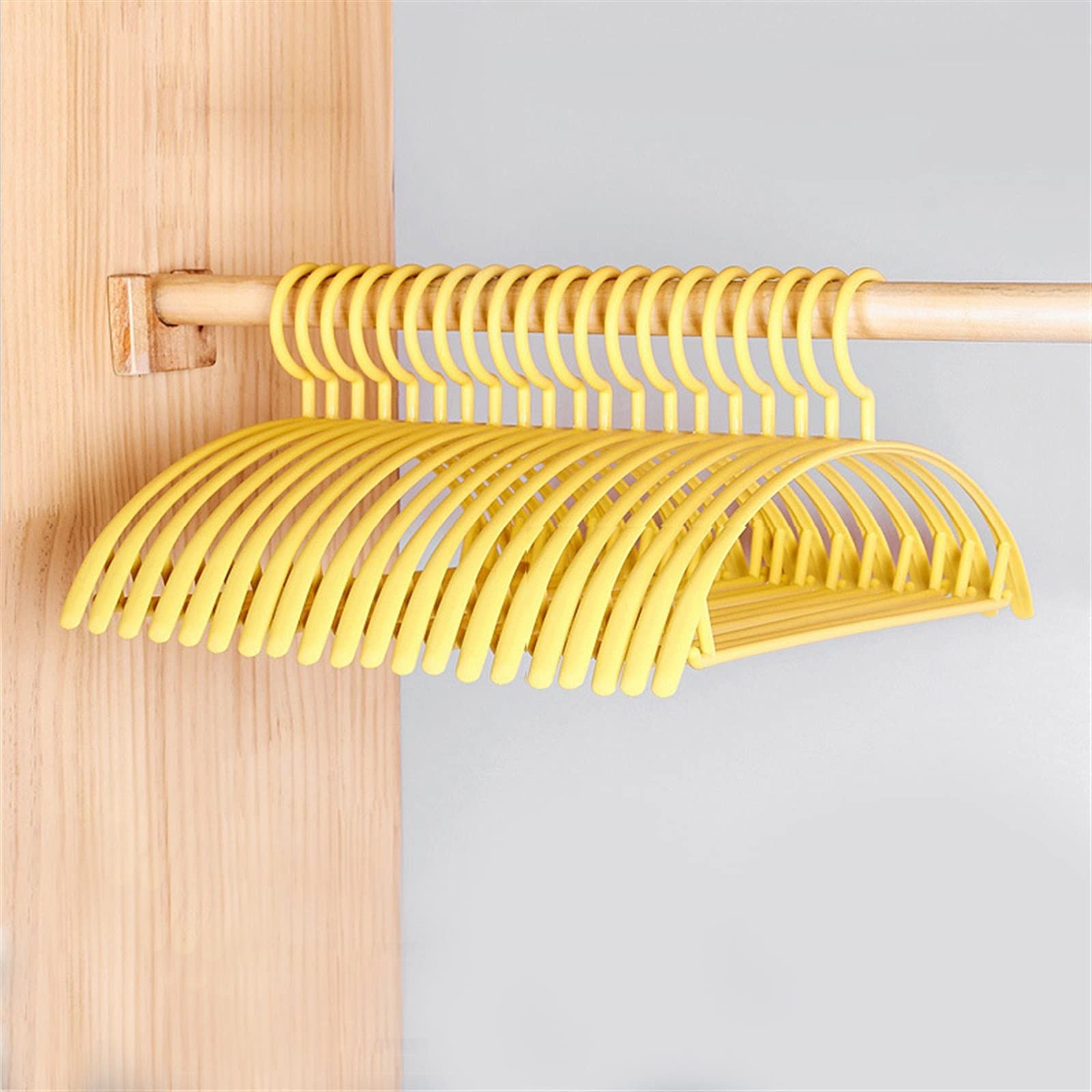 NGDFGR 10Pcs Seamless Closet Organizer Hangers Arc Design Clothes Hangers Kid Adult Coat Pants Rack Home Wardrobe Storage Hanger Skirt Hangers (B 10 Piece),B-10 Piece