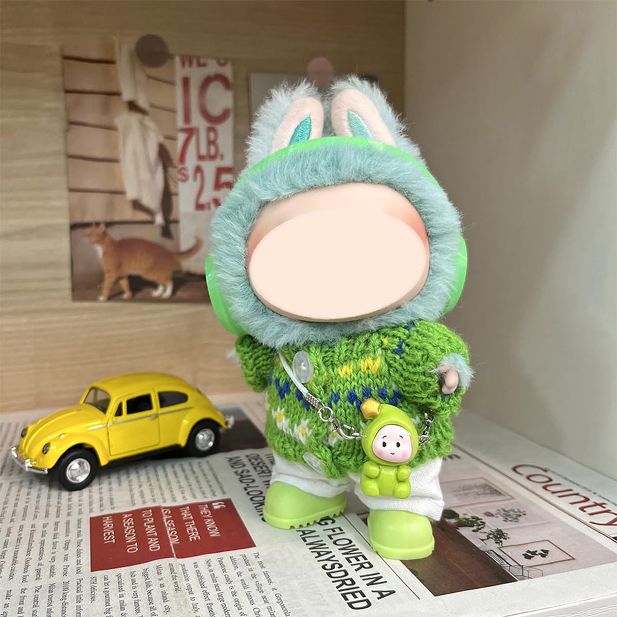 Amazon.com: Doll Clothes Compatible with Labubu(17cm-6.7in