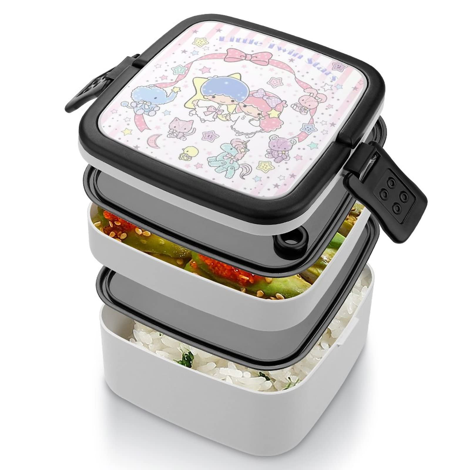 レア希少！ベイビーザスターズシャインブライト♥お弁当箱・ランチボックス2個セット Amazon | リトルツインスターズ キキララ弁当箱 ランチボックス 二段