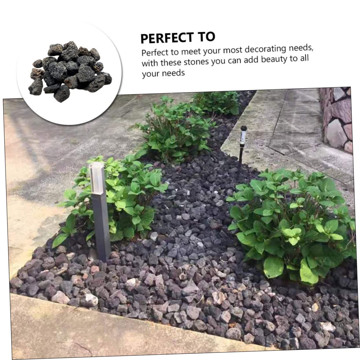 Happyyami Roches Volcaniques Naturelles pour Aquarium Décoration Élégante De Basalte Idéales pour Pots De Fleurs Et Aménagements Paysagers