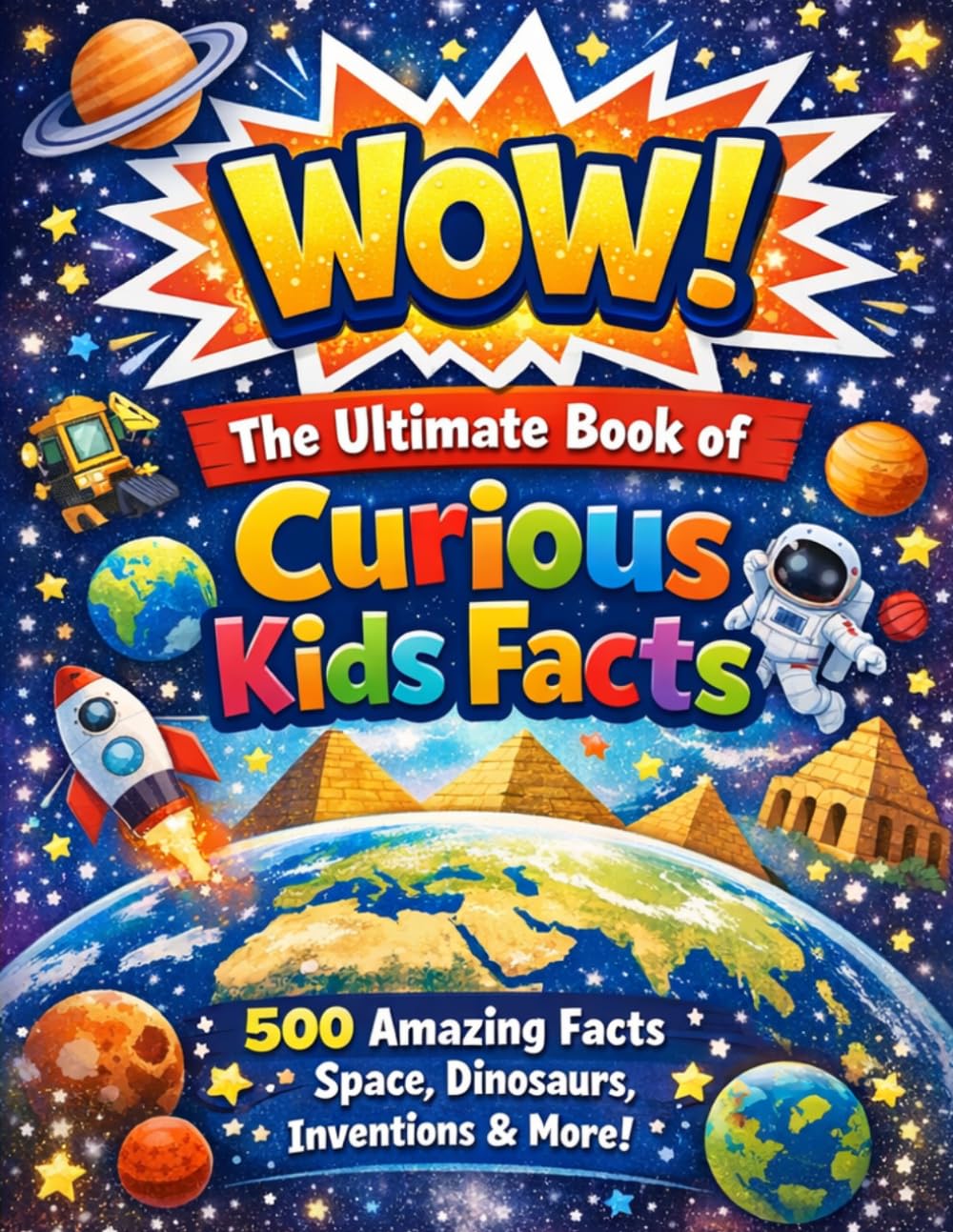 WoW! The Ultimate Book Of Curious Kids Facts: Mind Blowing Stories About Space, Dinosaurs, Money, Inventions & the world around you!
