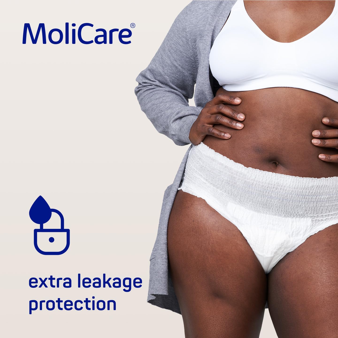 Molicare Mobile Lot de 56 sous-vêtements absorbants pour femmes et hommes souffrant d'incontinence modérée, protection contre les fuites, respectueux de la peau, meilleur ajustement corporel