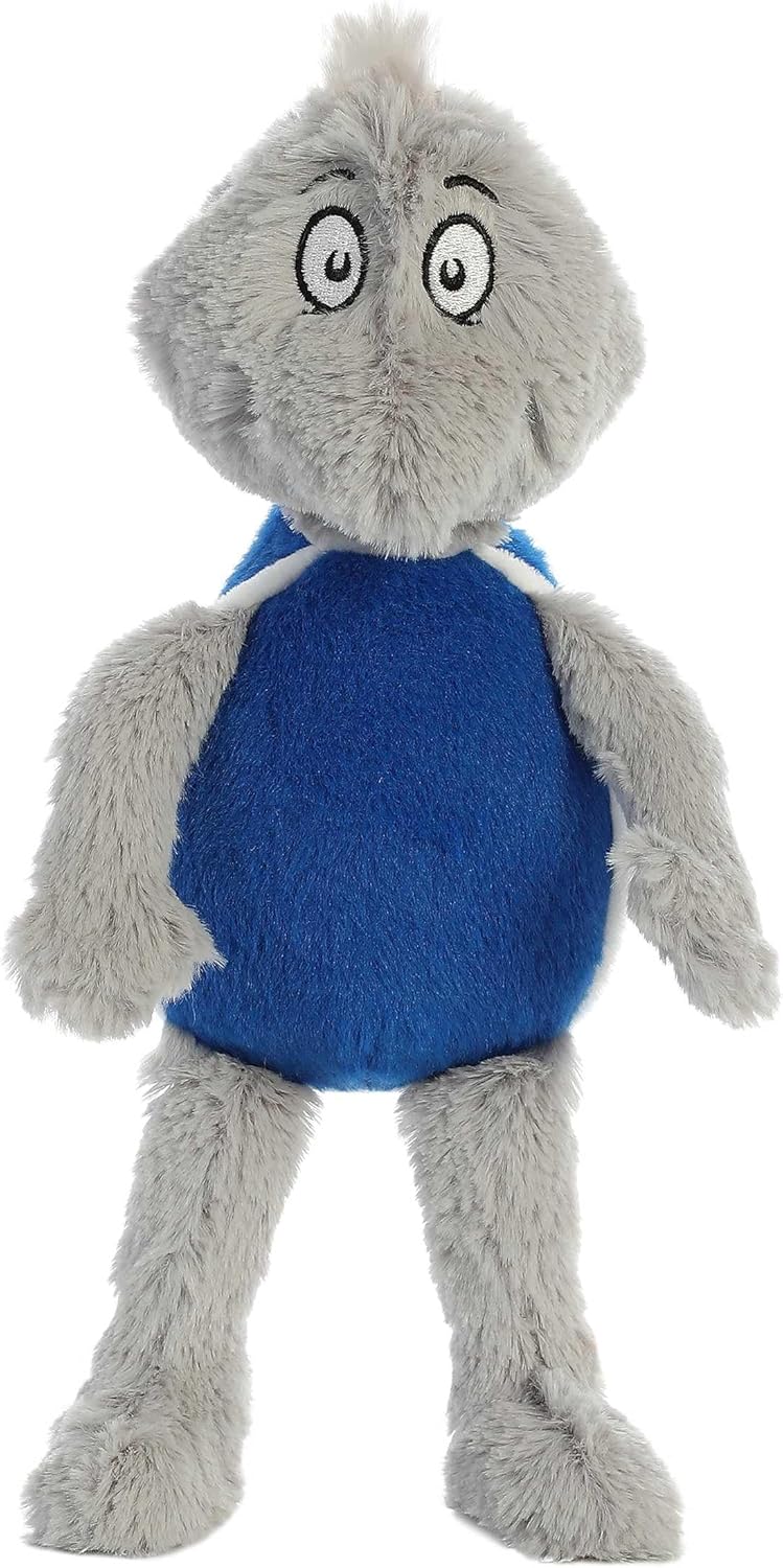 Aurora® Whimsical Dr. Seuss™ Yertle The Turtle Stuffed Animal - Officially Licensed Plush for Imaginative Play - Perfect for Kids and Adults - Gray 11 Inches