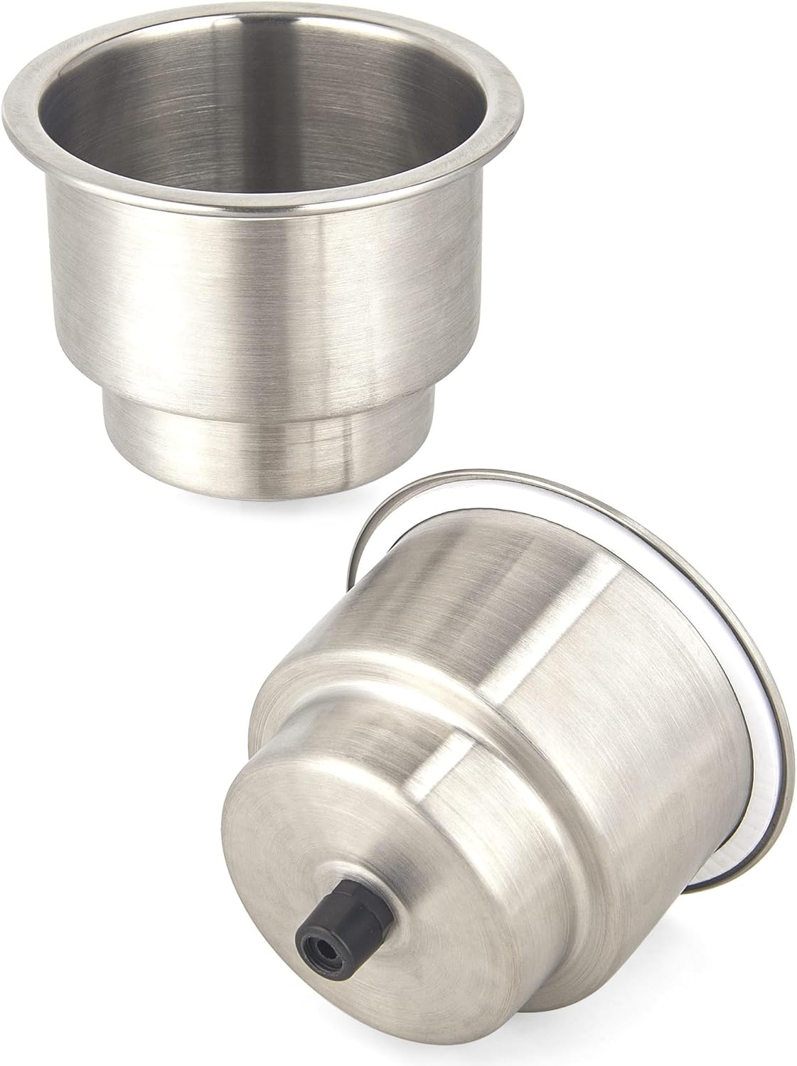 8-Pack Stainless Boat Cup Holder Insert | Marine-Grade for Boat, RV, Camper, Truck & Yacht | Includes Mounting Gasket & Internal Pad