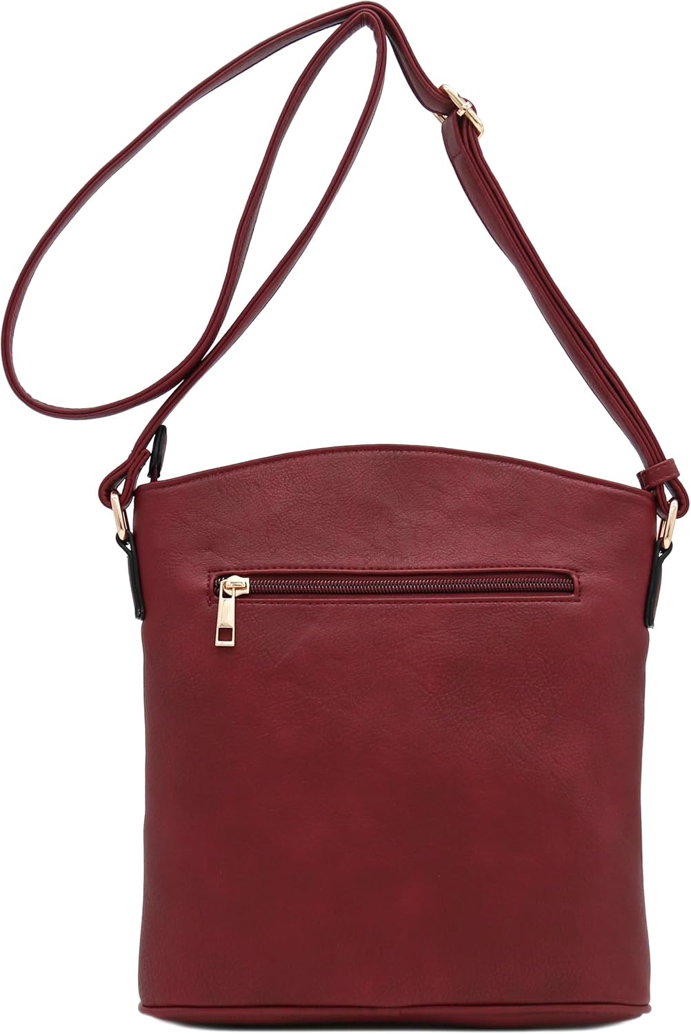 ALYSSA Triple Zip Pocket Large Crossbody Bag - Image 6