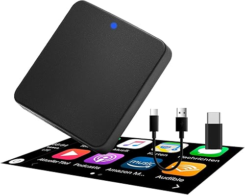 Miniatura 1 de Magic Box Carplay Q-Zinkopoo Wireless Android Auto Adapter Support NetflixYouTubeHuluDisney, Ai Box Lite Wireless Carplay 2023 para coche CarPlay