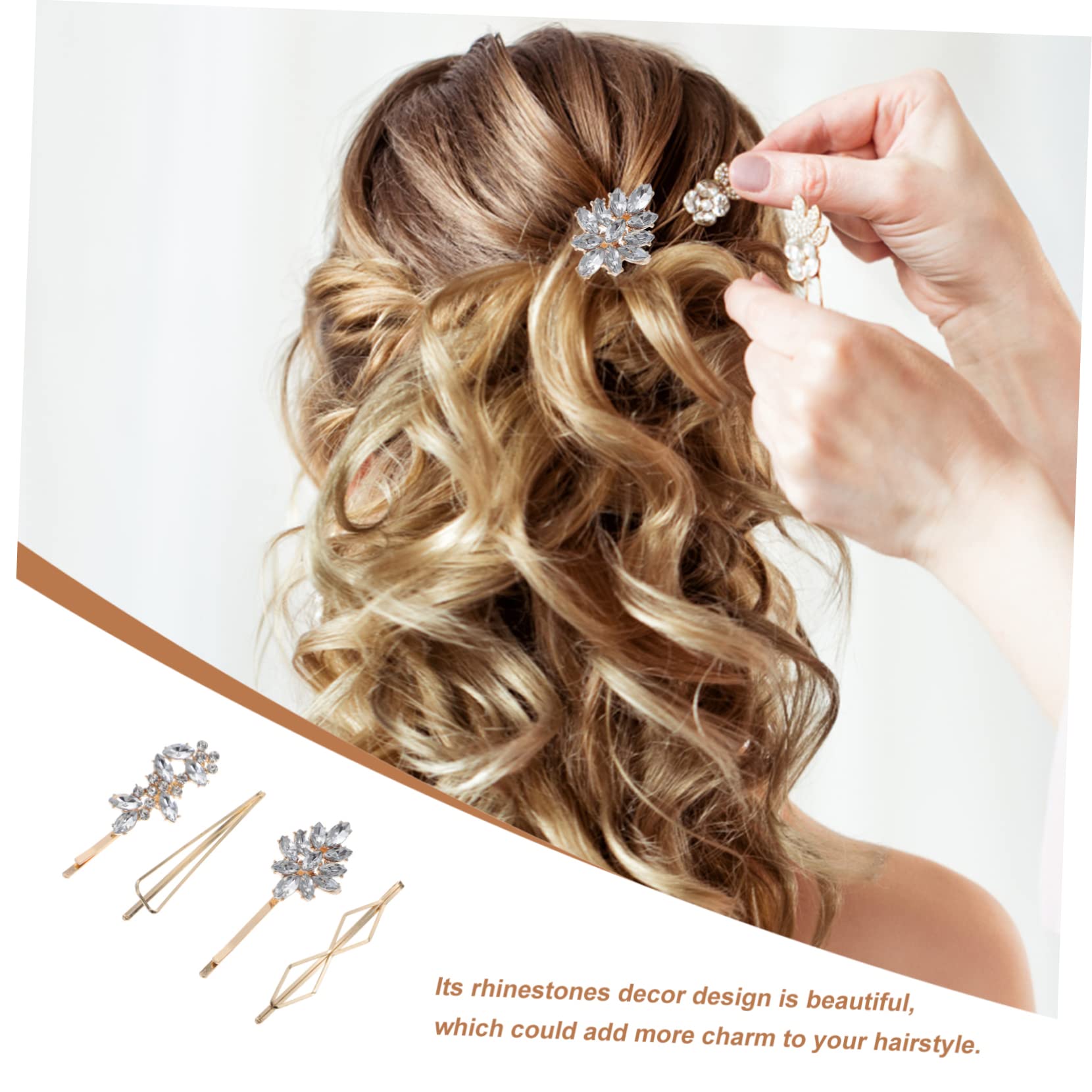 MAGICLULU 16 Pares Pinza De Pelo De De Imitación Horquillas De De Imitación Pinza De Pelo De De Las Mujeres Accesorios Para El Cabello Estrás Europeo y Americano