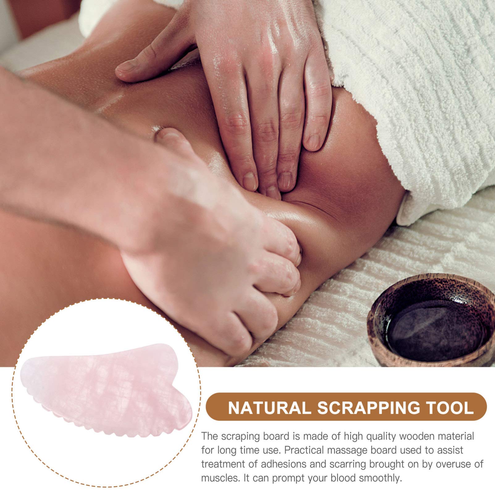 MAGICLULU 2 Pezzi Gua Sha Strumento Per Il Viso Guasha Raschietto Per Il Del Massaggio Del Corpo