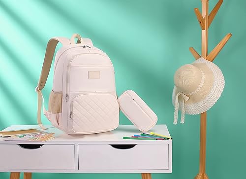 Miniatura 8 de CAMTOP Mochila para laptop de 15.6 pulgadas, mochila escolar con estuche para lápices, mochilas universitarias, profesores, trabajo, viajes,