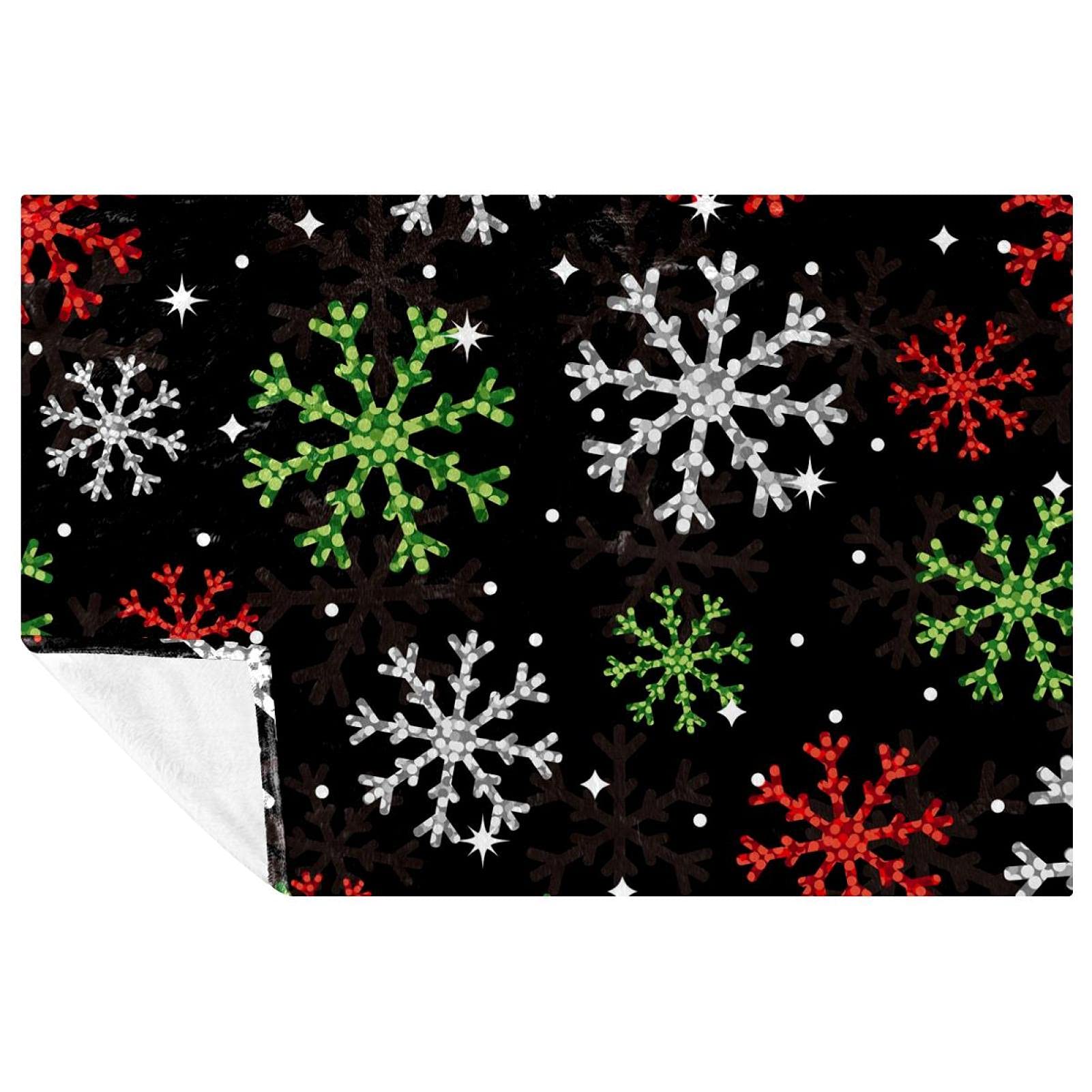 Couverture flocon de neige chaude pour lit et canapé douce