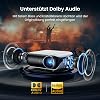 Offiziell lizenzierter Google TV Smart Beamer HAPPRUN 25000L Beamer 4K Heimkino mit Dolby Audio Wi-Fi & Bluetooth Integrierte Streaming-Apps 300 Projektor Kompatibel mit Spielkonsolen und Handy