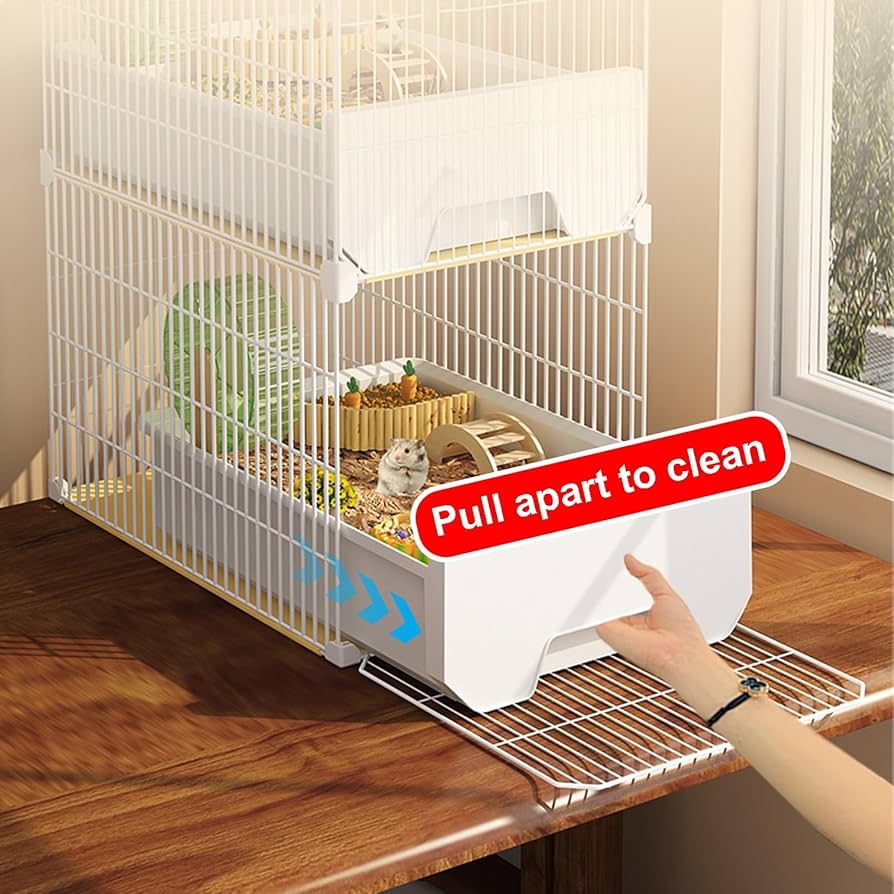 Amazon.co.jp: 2段式小動物ケージ 組み立て簡単 成体ラット フェレット