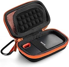HOMTEK SSD Case Cover Compatible for SanDisk Extreme Pro/SanDisk Extreme Portable External SSD 500GB-2TB, Travel Case Protective Cover Storage Bag(Not Included SSD)