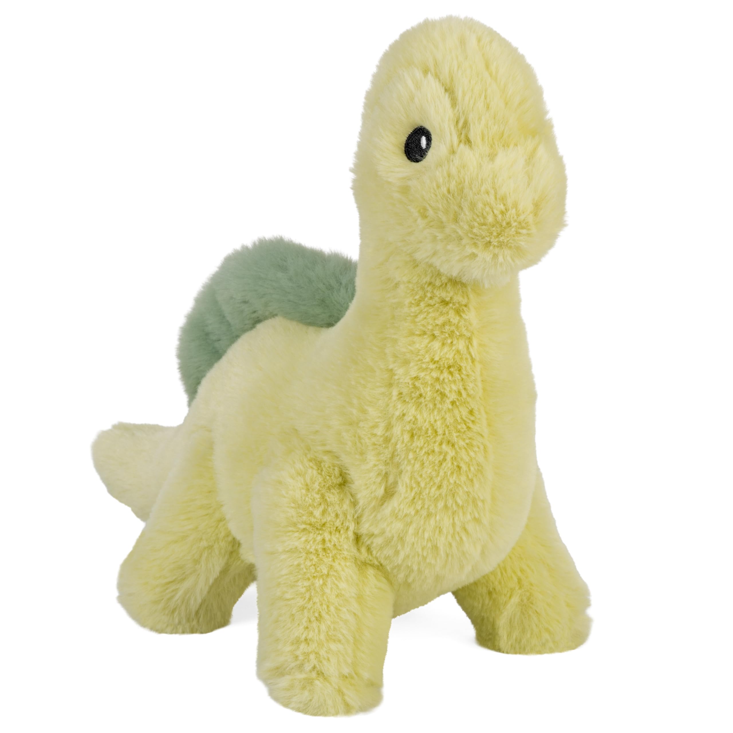 Wild Republic Mellowkins Eco Mini Brochiosaurus, Kuscheltier, 28 cm, Plüschtier, Füllung aus recycelten Wasserflaschen gesponnen