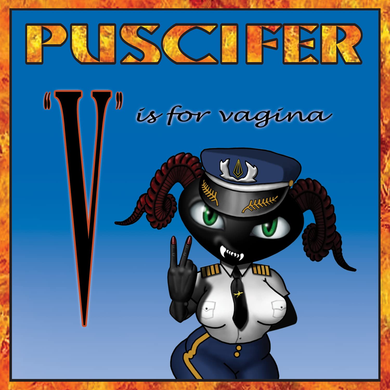 PUSCIFER - V Is For Vagina - Vinyl (gatefold blue & black smoked vinyl 2xLP)