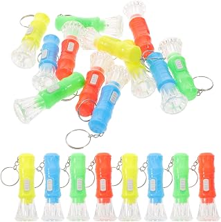 OSALADI Mini Led Flashlight Keychain: 100pcs Tiny Light Torch Flashlight Key Ring Dog Collar Light Key Chain for Party Camping Travel