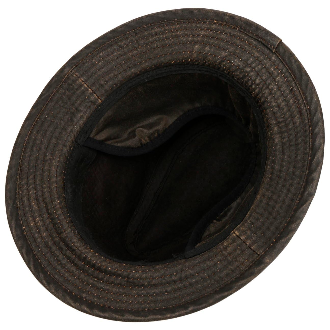 Stetson Berico Traveller Hut Herren Männerhut Baumwollfutter Einfarbiger Stoffhut Used-Look Integrierte Ohrenklappen Herbst Winter