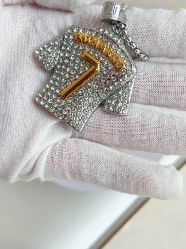 MayiaHey Number 7 Soccer Jersey Pendant, No. 7 Jersey Soccer