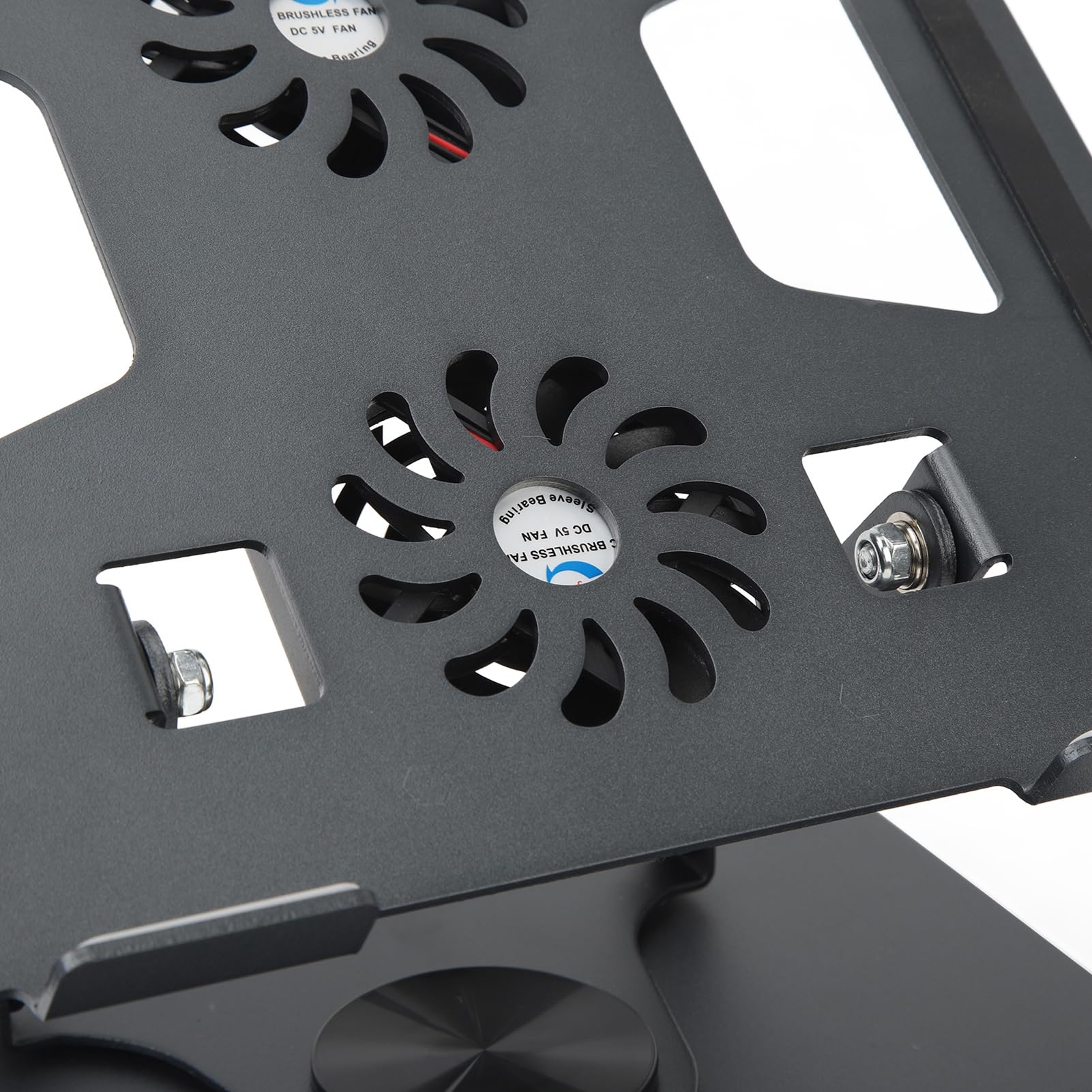 Sxhlseller Supporto per Laptop Regolabile in Continuo con Ventola di Raffreddamento, Supporto per Laptop in Alluminio Ruotabile a 360° per Dispositivi da 11-17,3 Pollici, per Computer Ergonomico