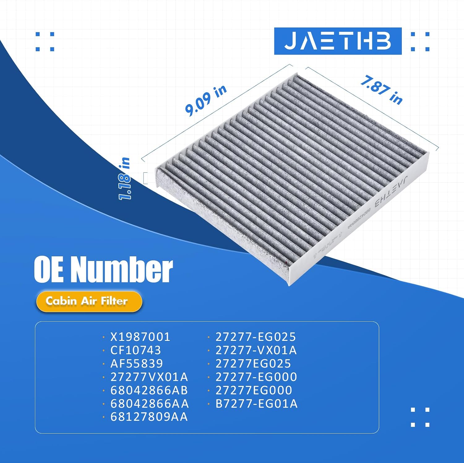 PA30093 4 PCS Cabin Air Filters for Kenworth T660 T680 T700 T880 T800; for Peterbilt 567 579 520 365 389 589; Replace: X1987001 CF10743 AF55839 CAF1815P 27277VX01A 68042866AB 68042866AA CY08221P 24479