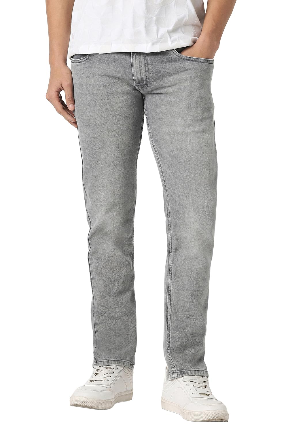 Wrangler Men's Skinny Fit Jeans | Denim Mid Washed | Casual Wear | Stylish Bottoms in blue