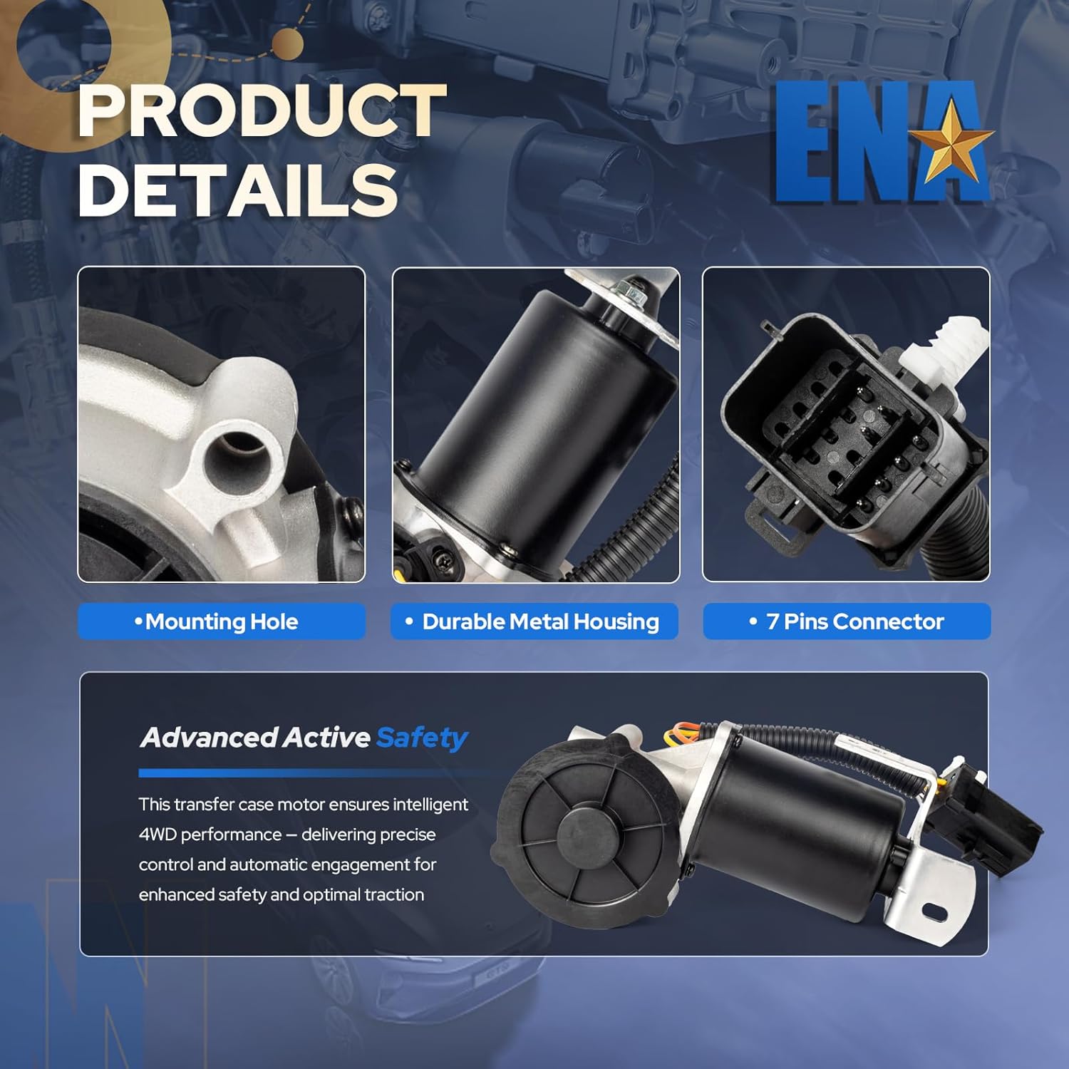 ENA Transfer Case Shift Motor Compatible with Ford Lincoln 2008 2009 2010 2011 Expedition F-150 Navigator V8 V6 5.4L 3.5L 5.0L 6.2L Replacement for 600-928 600-968 8L1Z7I360AB