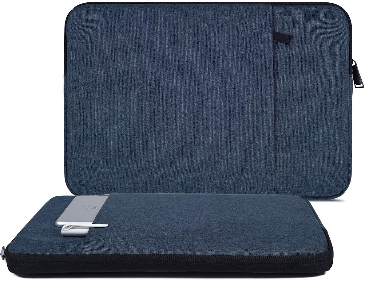 Dynotrek Pro Blue 15.6 inch Laptop Sleeve Case Cover with Front Pockets