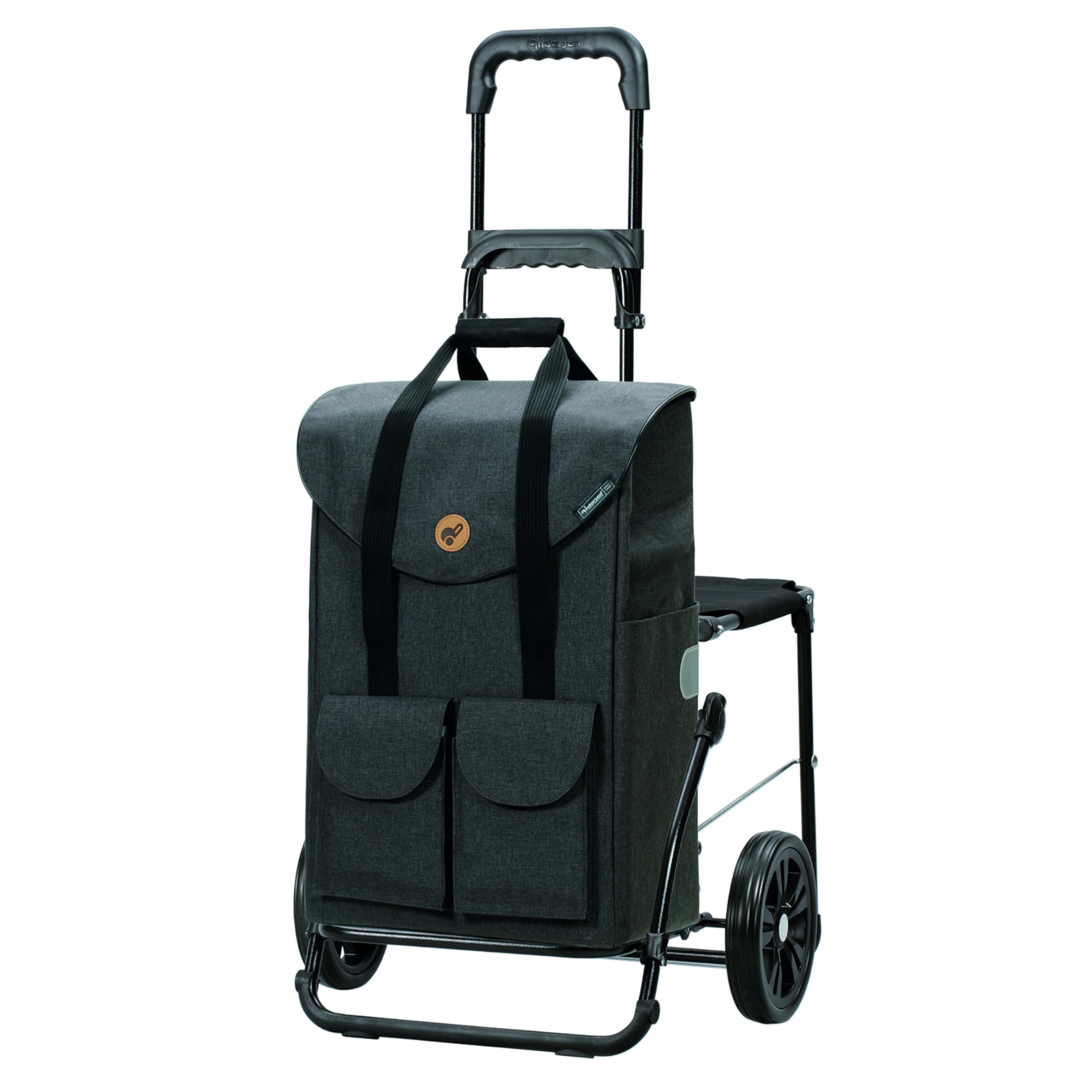 Andersen Einkaufstrolley - klappbar - 54 Liter - Mit Klappsitz bis 120 kg