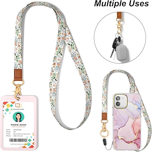 Miniatura 137 de Llavero con cordón para el cuello, correa de cordón larga para mujeres y hombres, llaves de automóvil, insignias de identificación, tarjeta