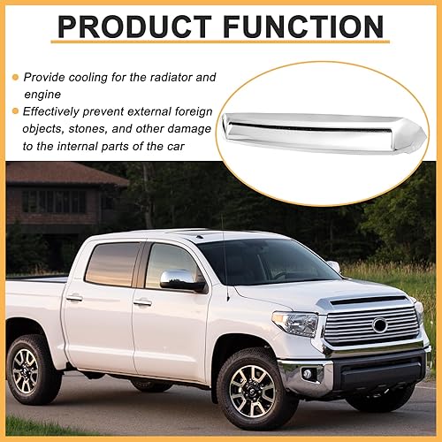 Miniatura 3 de Moldeo de abultamiento de capó compatible con Toyota Tundra Front Upper Grille Hood Scoop 2014-2021