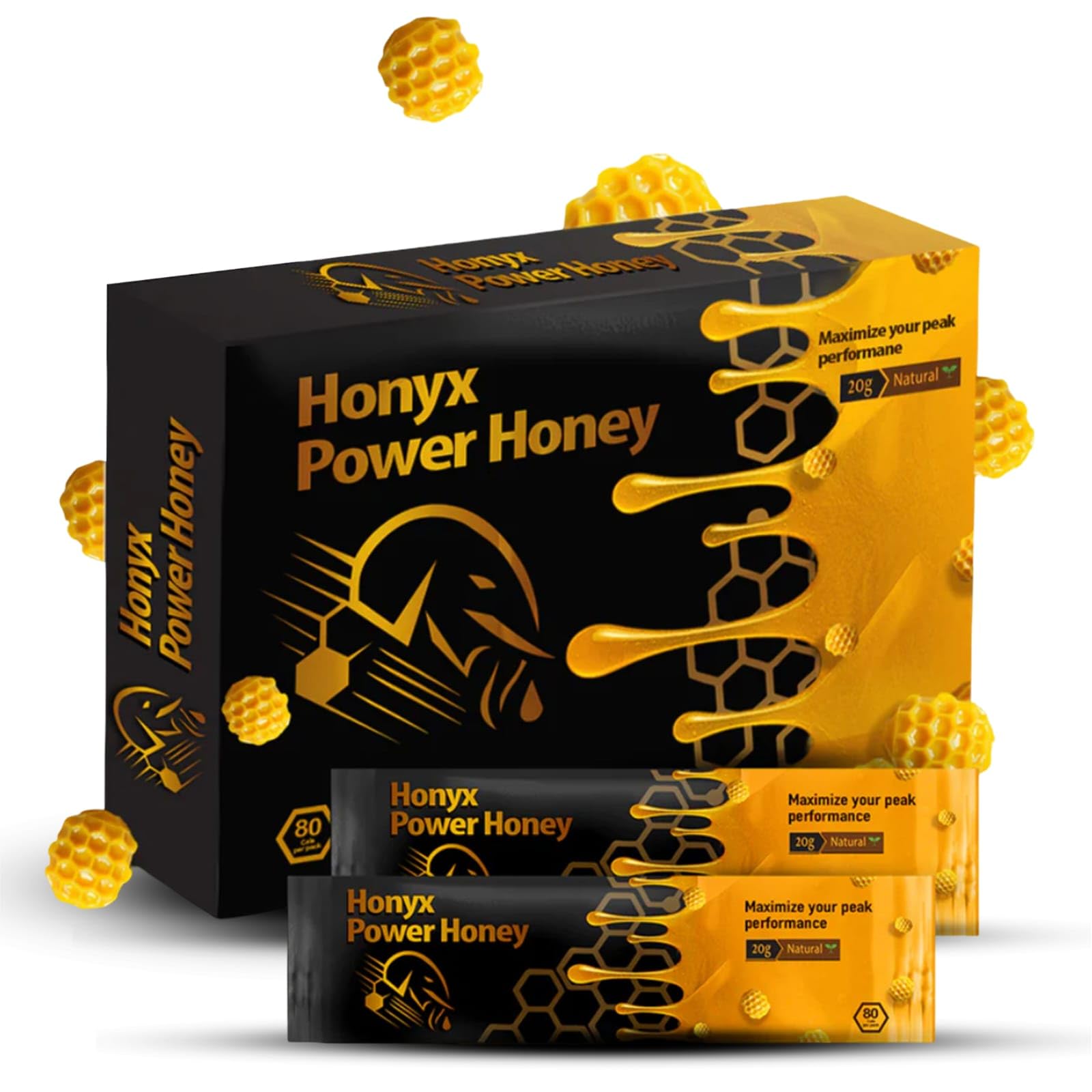 Amazon.com : Honyx Honey Sticks 20g - Raw Organic Honey for Men