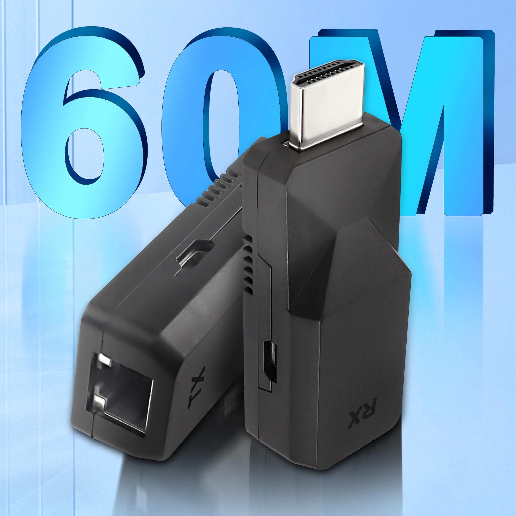 MEIRIYFA HDMI Extender - Extend Signal Up to 60m -2