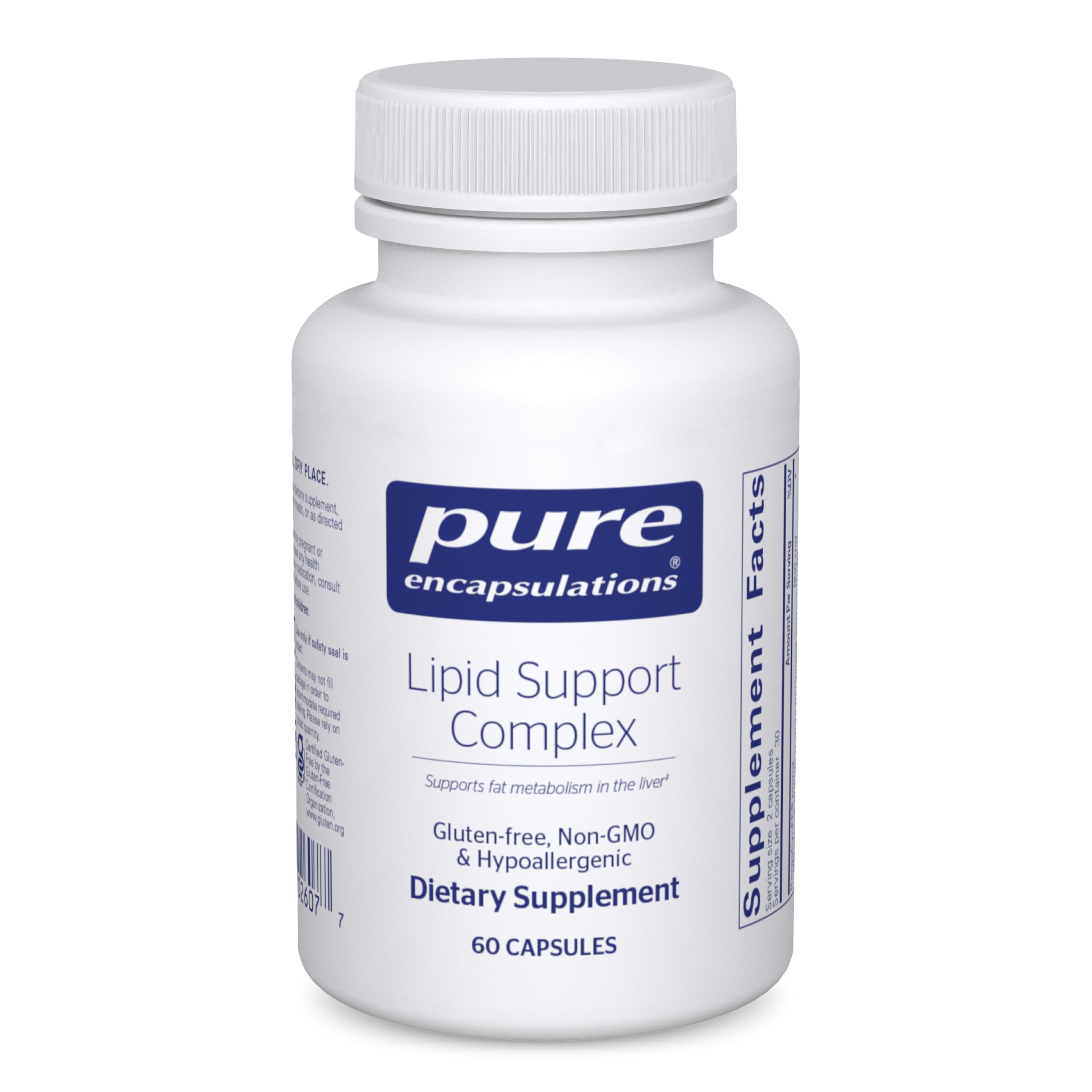 Pure Encapsulations Lipid Support Complex, 60 Count (30 Servings)