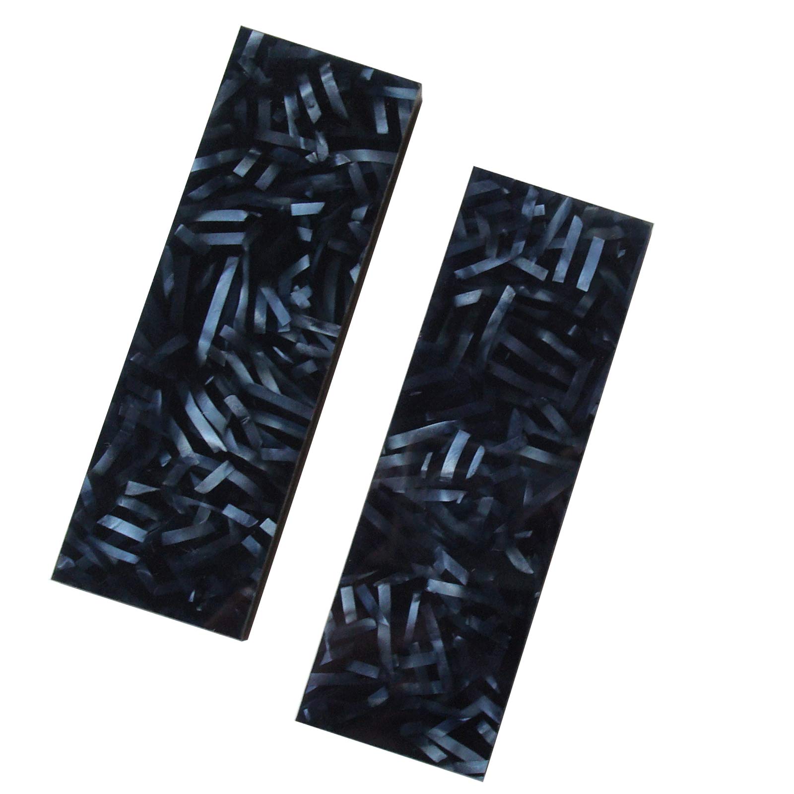 Danuland Pack of 2 Acrylic Knife Scales Handle Material Plate Knife Custom DIY Tool for Knife Making Blanks (Strips)