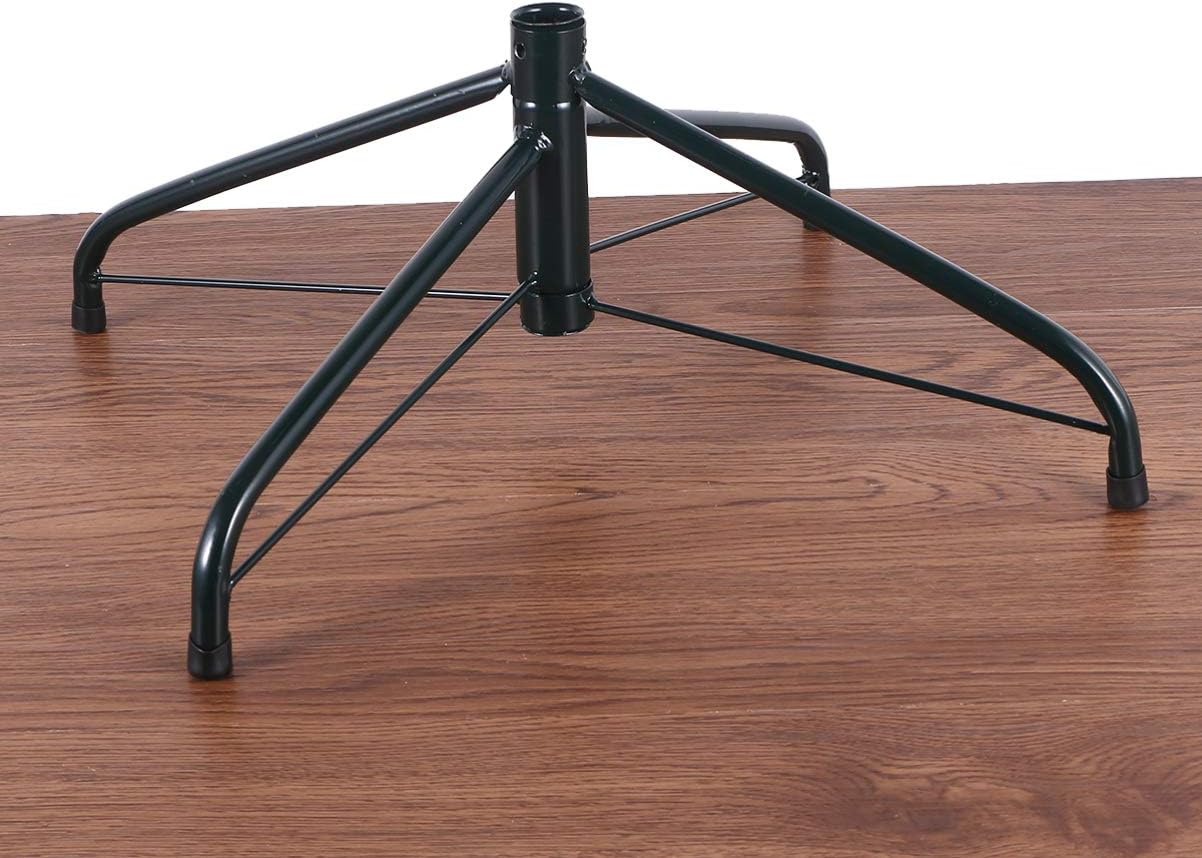 Happyyami Rotating Christmas Tree Stand 45cm Iron Christmas Tree Stand Folding Christmas Tree Stand Replacement Artificial Tree Folding Holder Base for Decorations Christmas Tree Base