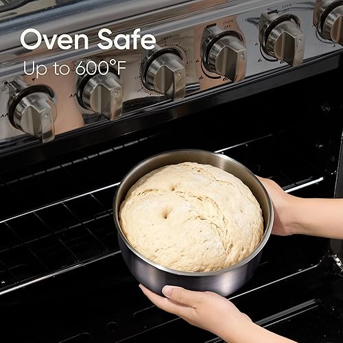 Miniatura 6 de CAROTE Juego de 13 utensilios de cocina de acero inoxidable de tres capas con mango desmontable, juego de ollas y sartenes, juegos de cocina de