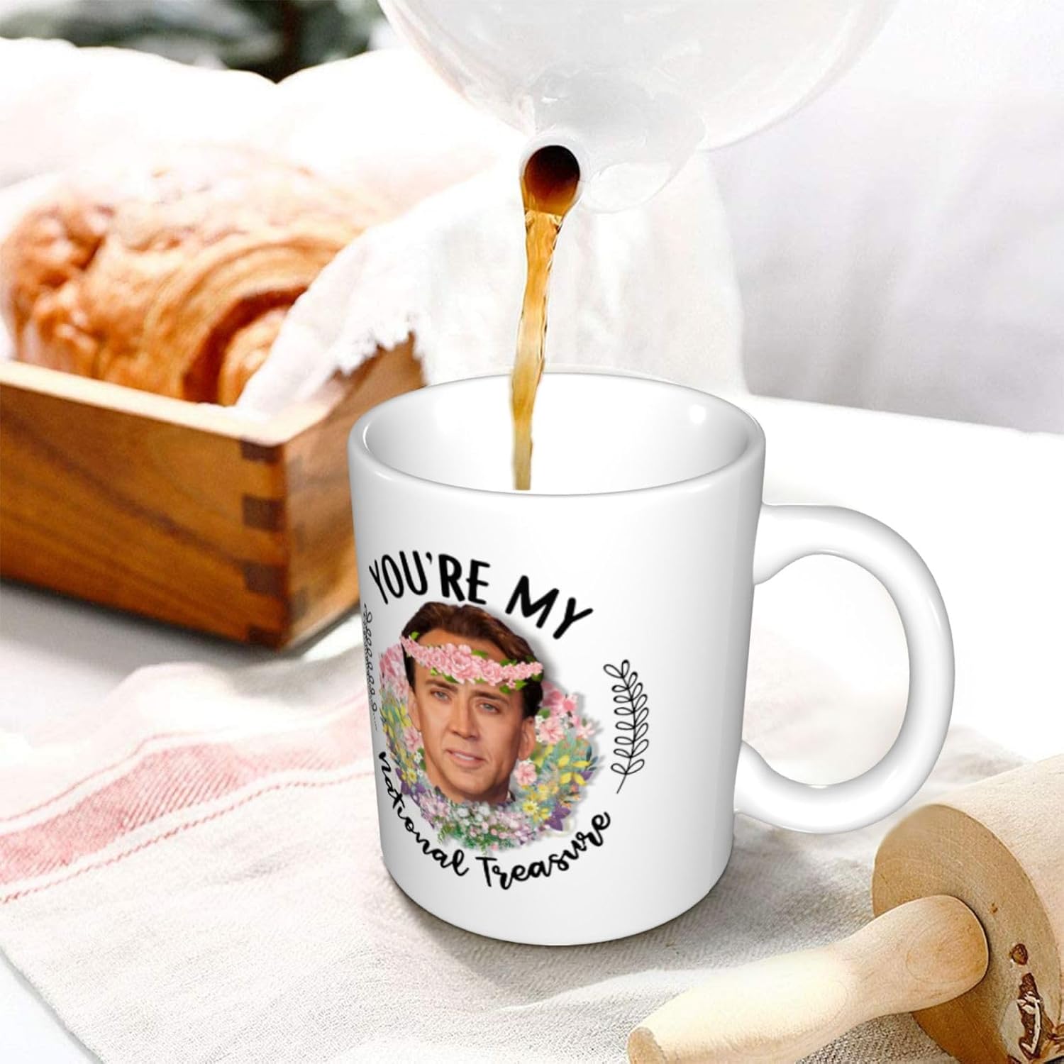 You're My National Treasure Coffee Mug, Lovely Gifts Mug For Father's Day, Mother's Day Birthday, Christmas, Anniversary, Valentine's Day Gifts Mug 11 oz White - Image 6