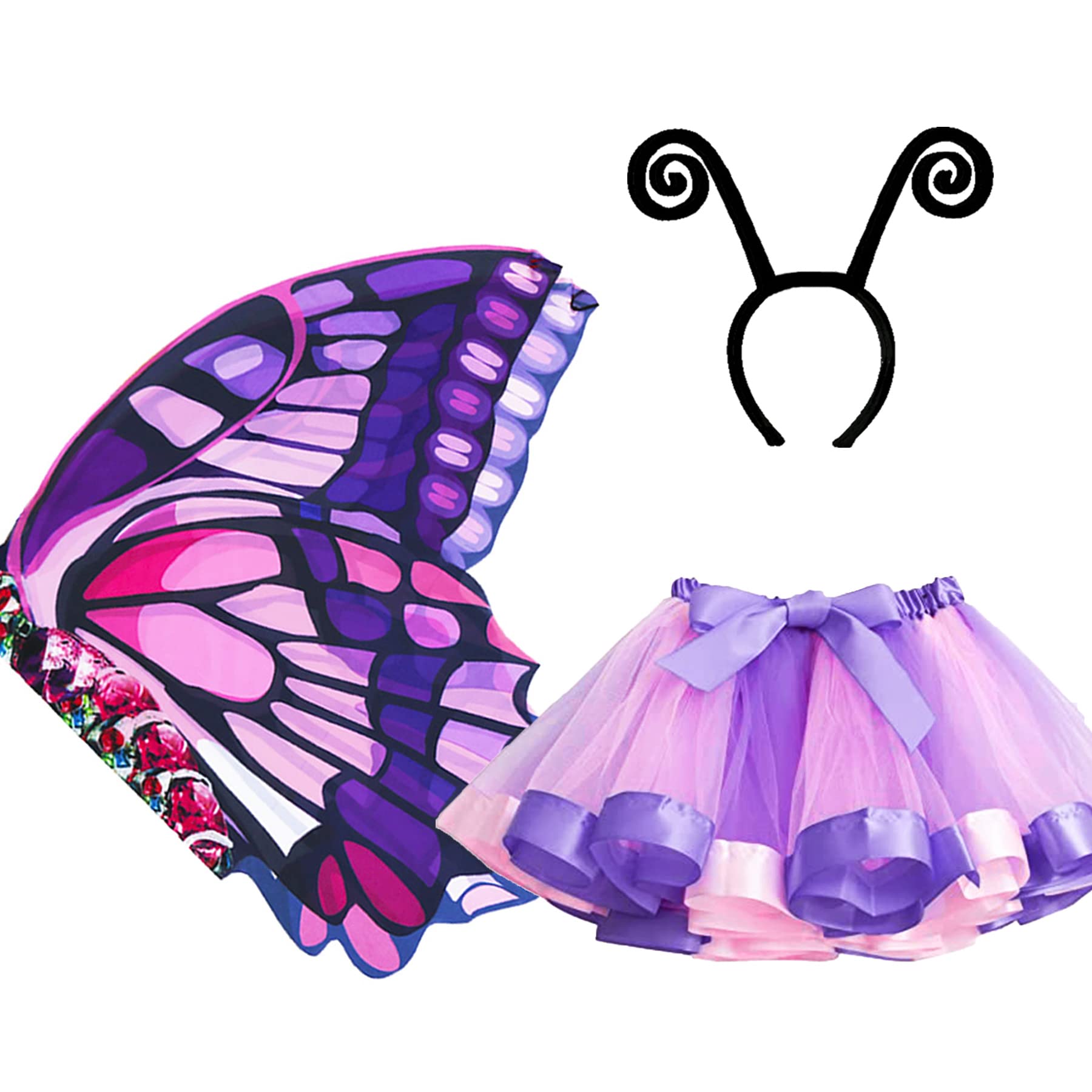See full amazon price history chart for D.Q.Z Kids Fairy Butterfly-Wings Costume for Girls Halloween Butterfly Costumes & Rainbow Tutu Dress Up Party Supplies (Purple-Pink) D.Q.Z Kids Fairy Butterfly-Wings Costume for Girls Halloween Butterfly Costumes & Rainbow Tutu Dress Up Party Supplies (Purple-Pink) (B07NSNW6G1) Amazon Price History, Amazon Price Tracker
