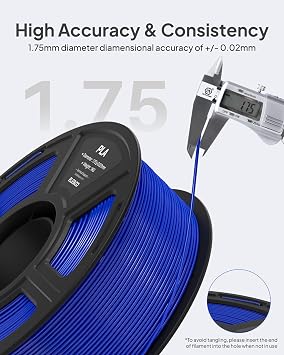 ELEGOO PLA Filament 1.75mm Black 4KG, 3D Printer Filament Dimensional Accuracy +/- 0.02mm, 4pcs 1kg Spool(2.2lbs) Fit Most FDM 3D Printers