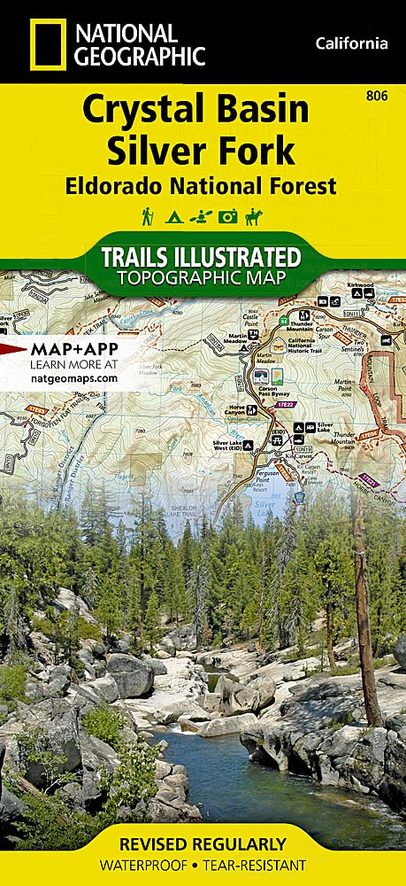 Crystal Basin, Silver Fork Map [Eldorado National Forest] (National Geographic Trails Illustrated Map, 806)